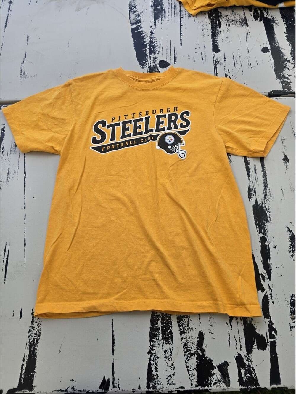 Preowned Reebok Pittsburgh Steelers Football Club T-Shirt Size Large